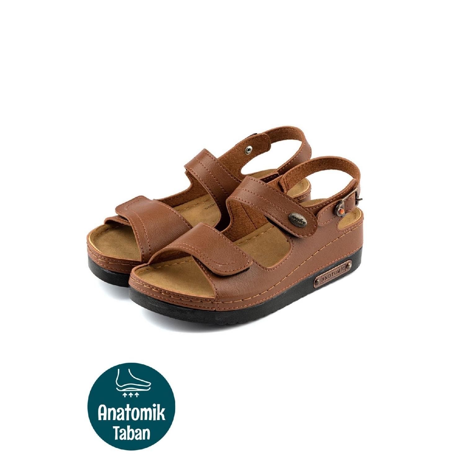 Женские ортопедические двойные ленты на анатомической основе с липучкой-липучкой-фоном из задней части ежедневных сандалий-тапочек